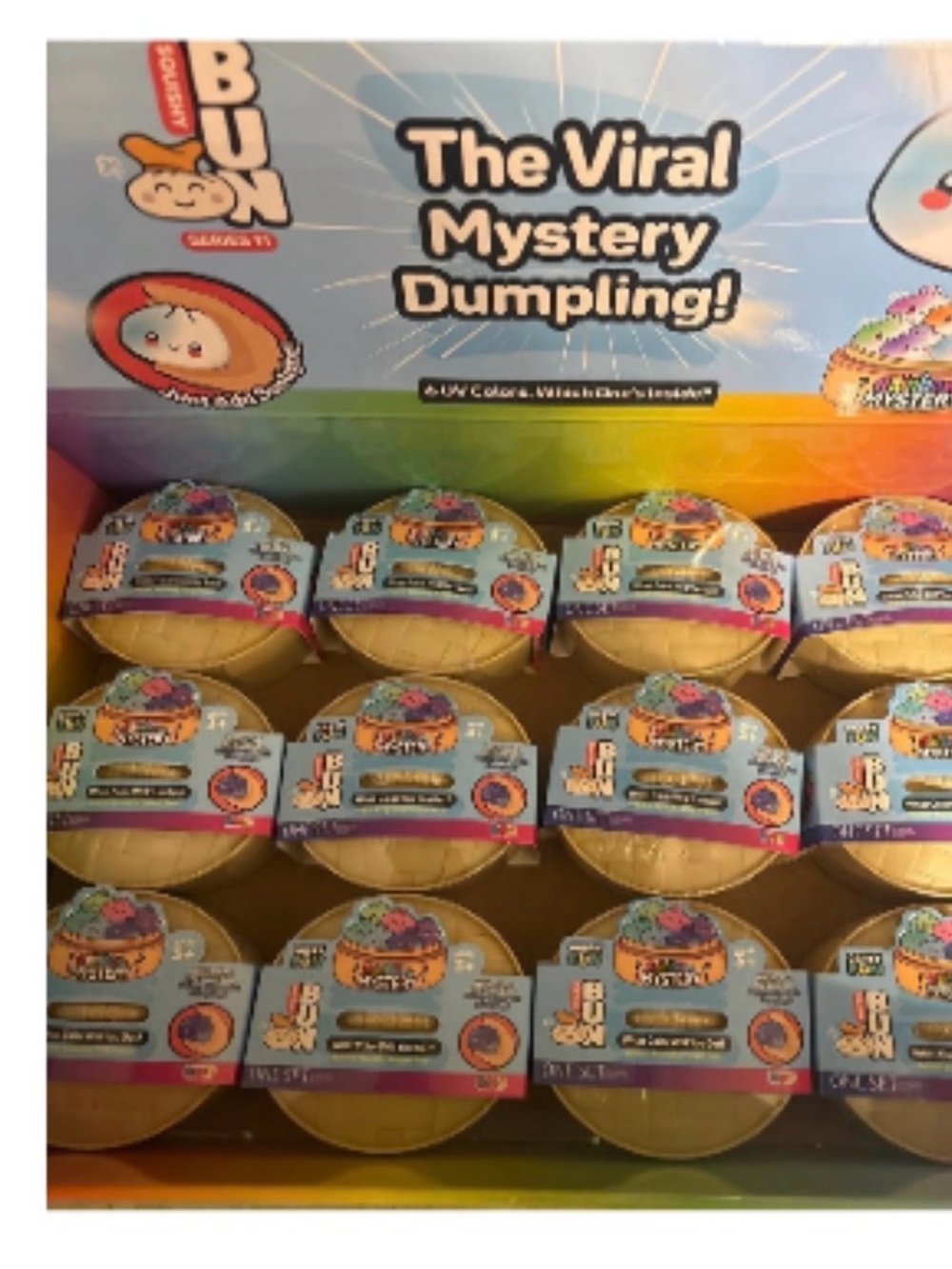 The Viral Mystery Dumpling Toy - Gold & Light Blue Packaging